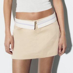 Zara - Foldover Waistband Skort